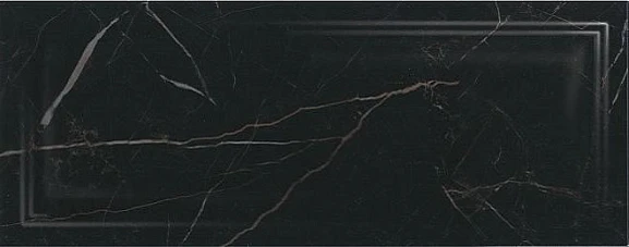 Керамическая плитка Kerama Marazzi Алькала 7201 20*50 черная глянцевая панель