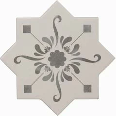 Керамогранит Cevica Becolors 13,25*13,25 Star Decoro Stencil Grey