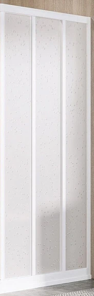 Душевая стенка с дверью Ravak Supernova ASRV3-75 75*198 профиль белый, пластик Pearl