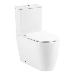 Унитаз-компакт BelBagno Marino BB105CPR безободковый, P-trap с крышкой-сиденьем BB2111SC