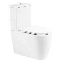 Унитаз-компакт BelBagno Marino BB105CPR безободковый, P-trap с крышкой-сиденьем BB870SC