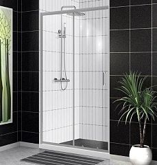 Душевая дверь в нишу BelBagno UNO-BF-1 150*188 L/R стекло прозрачное с поддоном 150*90*3