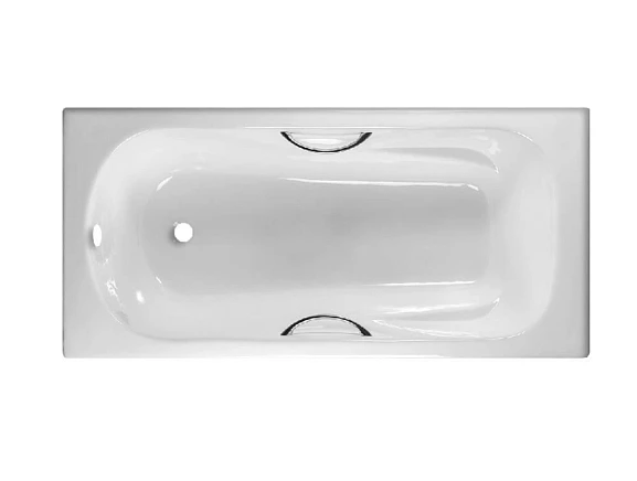 Чугунная ванна Byon B13 150х70 с ручками хром