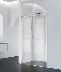 Душевая дверь в нишу BelBagno ACQUA-BF-1-130-C-Cr 130*195 L/R профиль хром без поддона