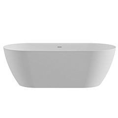 Ванна из искусственного камня Cezares Relax Solid Surface 150х75 белая матовая