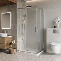 Душевой уголок BelBagno LUCE-AH-2-100/80-C-Cr 100*80*195 без поддона