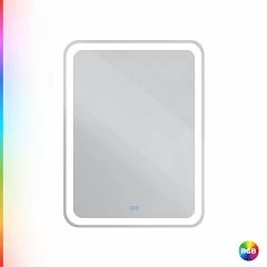 Зеркало Cezares Multicolore CZR-SPC-MC-600-800-RGB-TCH 60*80 со встроенной разноцветной подсветкой RGB