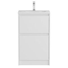 Тумба с раковиной BelBagno Kraft 39 50 напольная Bianco Opaco (раковина BB-8099-3-50)