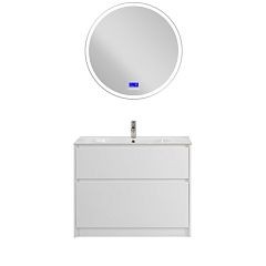 Комплект мебели BelBagno Kraft 100 напольный Bianco Opaco (раковина LOV-1000-LVB)