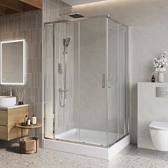 Душевой уголок BelBagno Luce LUCE-AH-22-140/110-C-Cr 140*110*195 без поддона