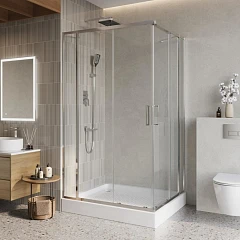 Душевой уголок BelBagno Luce LUCE-AH-22-150/115-C-Cr 150*115*195 без поддона