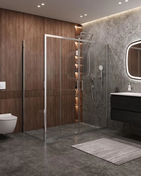 Душевой уголок Cezares Molveno MOLVENO-AH-2/1-180/90-C-Cr-IV 180*90*195 без поддона