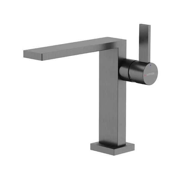 Смеситель Sancos Linn SC9019GG для раковины вороненая сталь