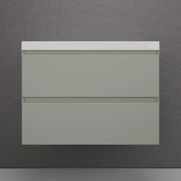 Тумба под раковину Style Line Манхэттен 80 подвесная олива