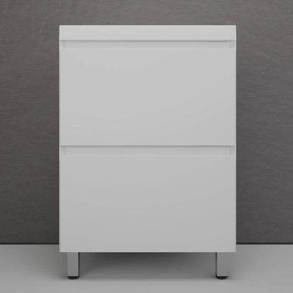 Тумба под раковину Style Line Манхэттен 60 напольная белая матовая