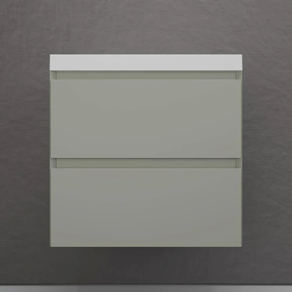 Тумба с раковиной Style Line Манхэттен 60 подвесная олива