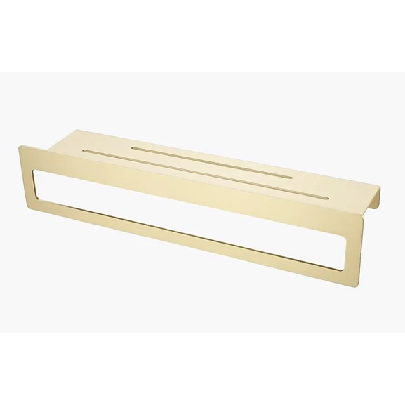 Полка Raglo R340.04.03 с полотенцедержателем сатин золотой