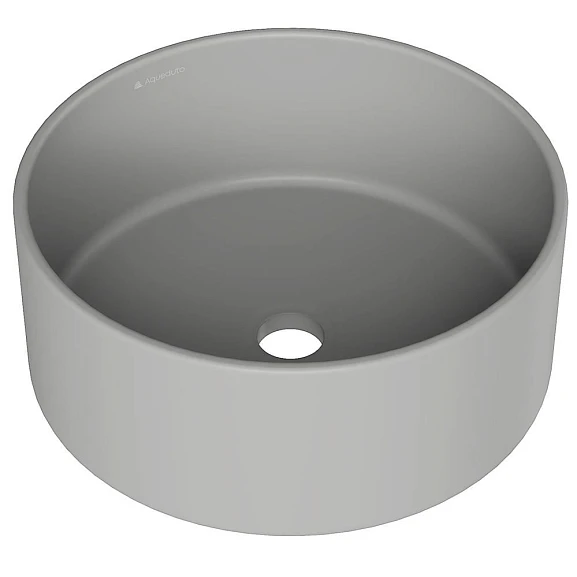Накладная раковина Aqueduto Espiral ESP0130 40*40 серая матовая