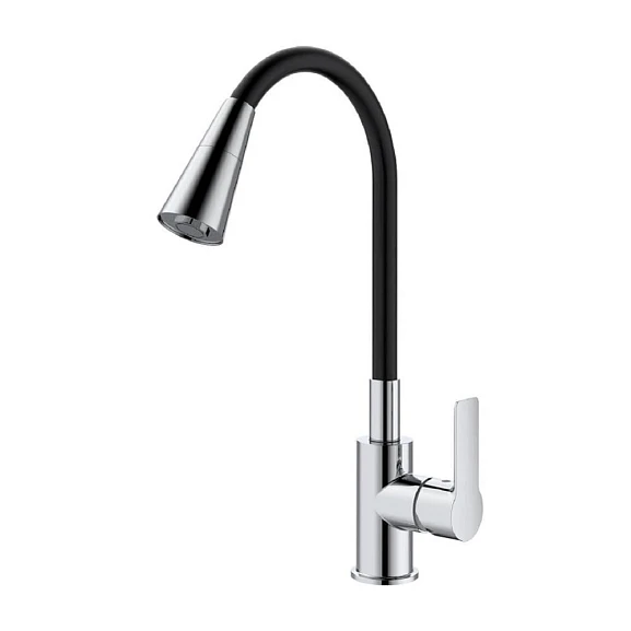 Смеситель Splenka S06.43 для кухни с гибким изливом хром