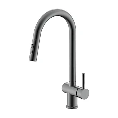 Смеситель Splenka S204.49.09 для кухни с выдвижным изливом графит Смеситель Splenka S204.49.09 для кухни с выдвижным изливом графит