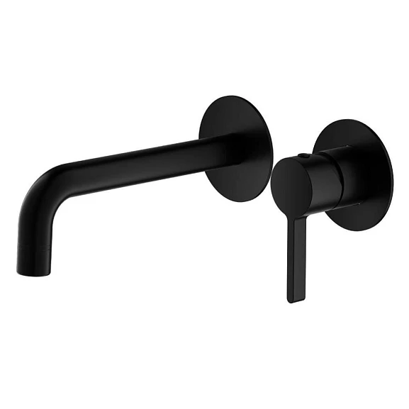 Смеситель Splenka S221.11.06 для раковины скрытый монтаж черный матовый