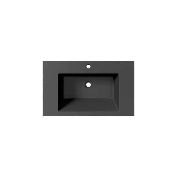 Встраиваемая раковина Uperwood Megan 80*48 черная матовая