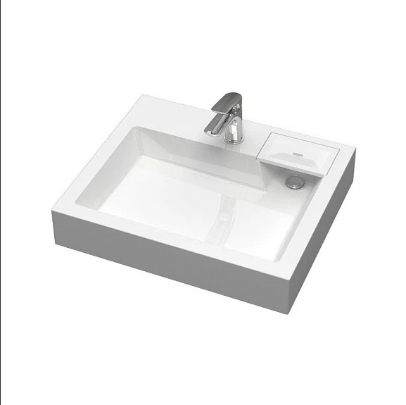 Раковина Uperwood Vission 60*50 для установки над стиральной машиной с кронштейнами