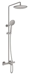 Душевая стойка Vincea Desire VSFS-1D1TCH с термостатом и изливом брашированный никель