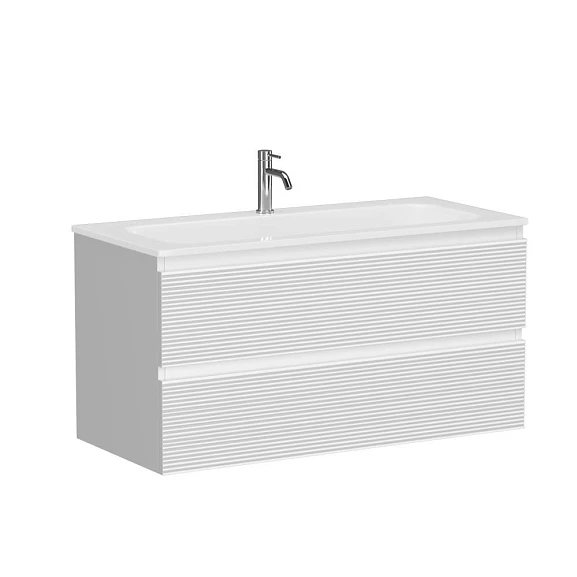 Тумба с раковиной Sancos Folk 100 Bianco