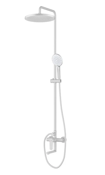 Душевая стойка D&K  Bayern Munchen DA1563708B18 с изливом матовый белый