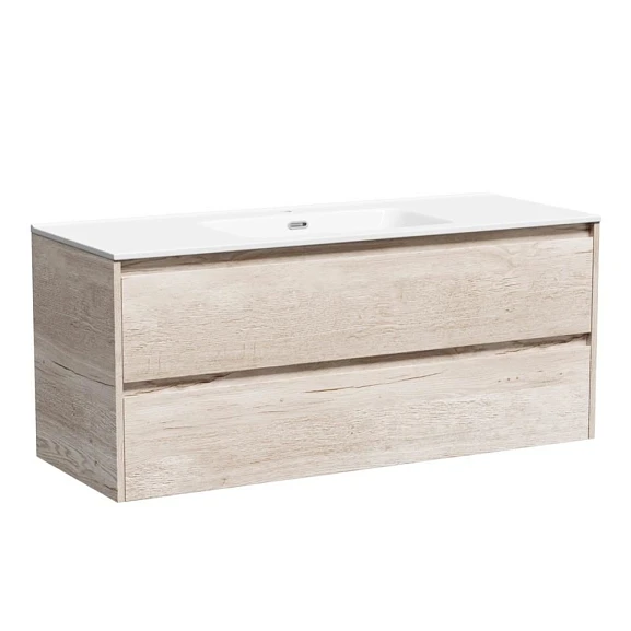 Тумба с раковиной Sancos Libra 120 дуб галифакс натуральный