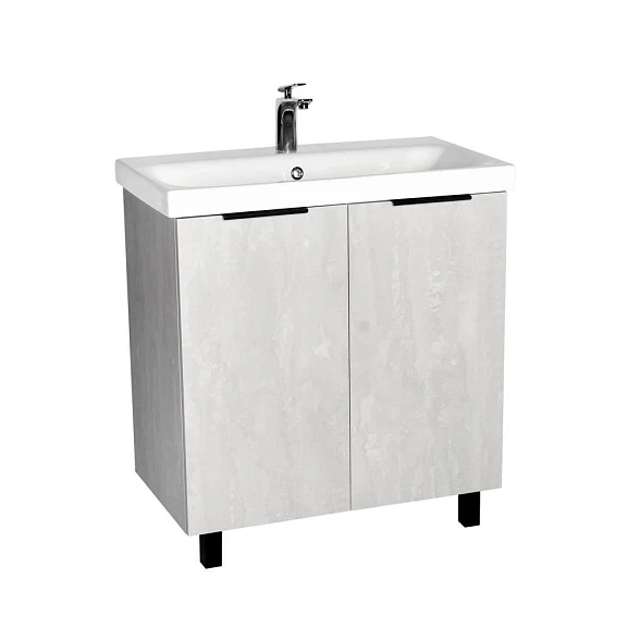 Тумба с раковиной Viant Берлин VBER80MDC-T2ST 80 напольная цемент (раковина Moduo 80)