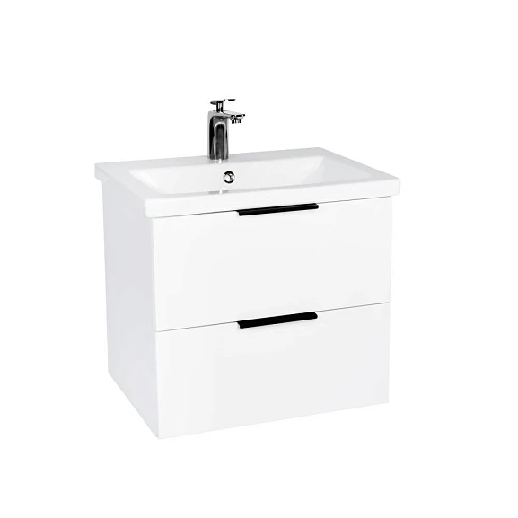 Тумба с раковиной Viant Берлин VBER60MDBEL-T2YP 60 подвесная белая (раковина Moduo 60)