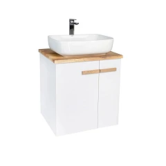 Тумба под раковину Viant Мюнхен VMUN70NBEL-T2STP 70 подвесная белая со столешницей