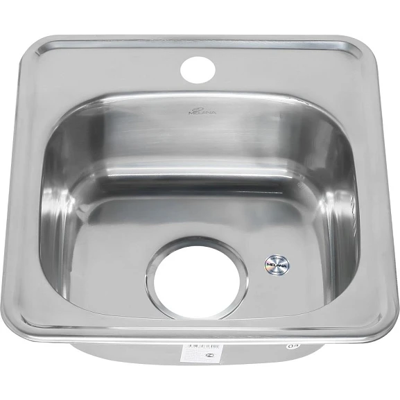 Кухонная мойка Melana 38*38 врезная квадратная без сифона