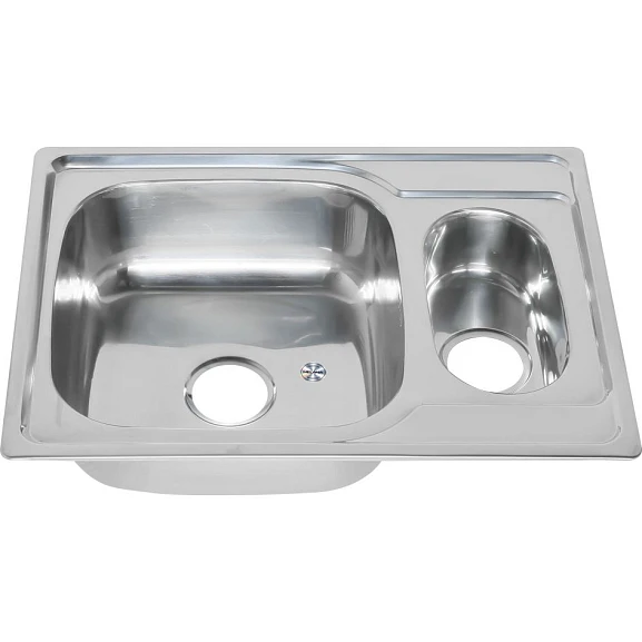 Кухонная мойка Melana 69*50 полуторная врезная прямоугольная с сифоном
