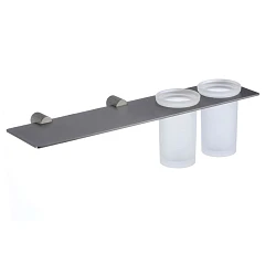 Стакан двойной Savol S-002168Q вороненая сталь