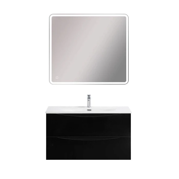 Комплект мебели BelBagno Marino-Cer-N 90 Nero Lucido