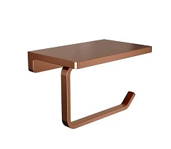 Держатель туалетной бумаги Knotlor Oval PH101RB с полкой бронза