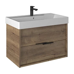 Тумба с раковиной Briz Тесо 80 дуб веллингтон табак