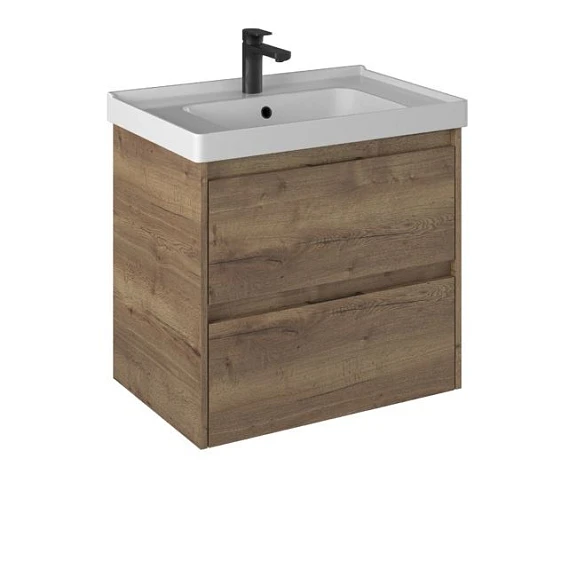 Тумба с раковиной Briz Берн 70 дуб веллингтон табак