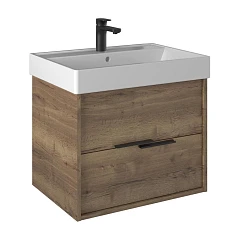 Тумба с раковиной Briz Тесо 65 дуб веллингтон табак