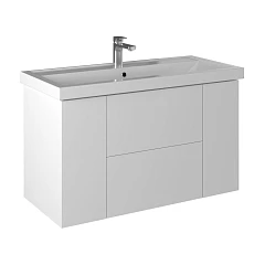 Тумба с раковиной Briz Риччи 100 белый глянец