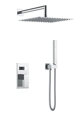 Душевой комплект Boheme Qubic 474-3-CR хром