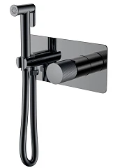 Гигиенический душ со смесителем Boheme Stick 127-SGM.2 скрытый монтаж графит глянец ручка Touch