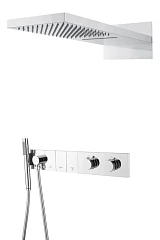 Душевой комплект Boheme Zodiac 133-CR с термостатом хром