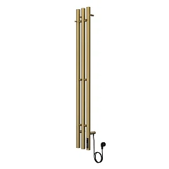 Электрический полотенцесушитель Terminus Tres 120 sensor quick touch круглый профиль золото арт