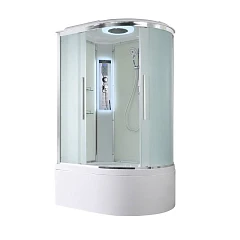 Душевая кабина AvaCan EM5812 120х80х220 L матовая с LED-подсветкой и гидромассажем