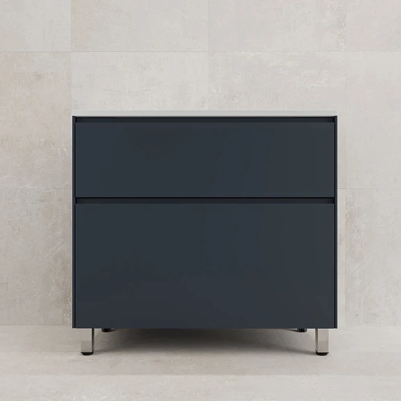 Тумба с раковиной Style Line Лима 90 напольная графит