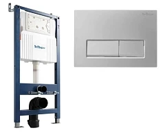 Система инсталляции BelBagno для унитазов BB-101-M с кнопкой BB-15R-IN